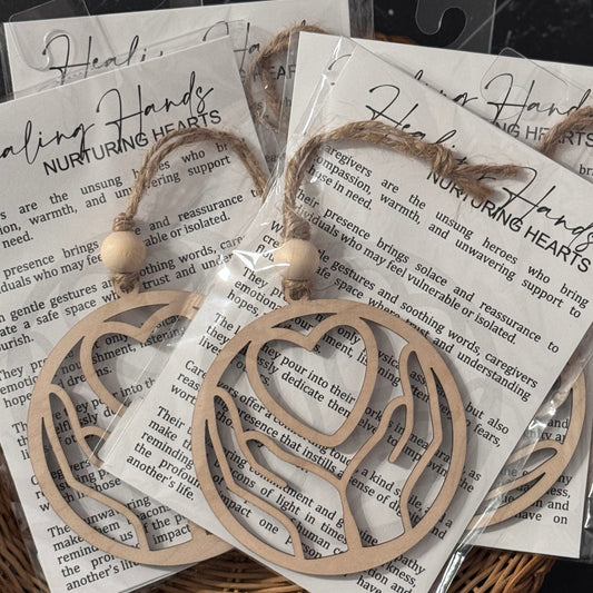 Healing Hands Wood Ornament- Nurturing Hands