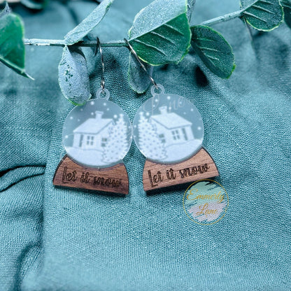 Snowglobe Let it Snow Earrings