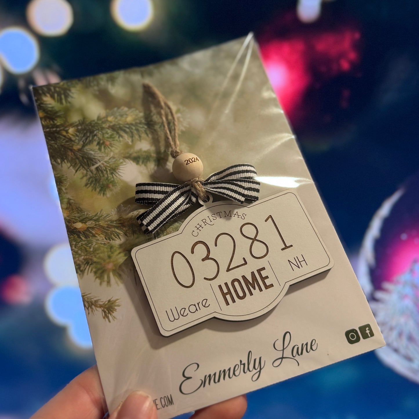 Home Zip Code Ornament