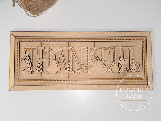 DIY Thankful Fall Sign