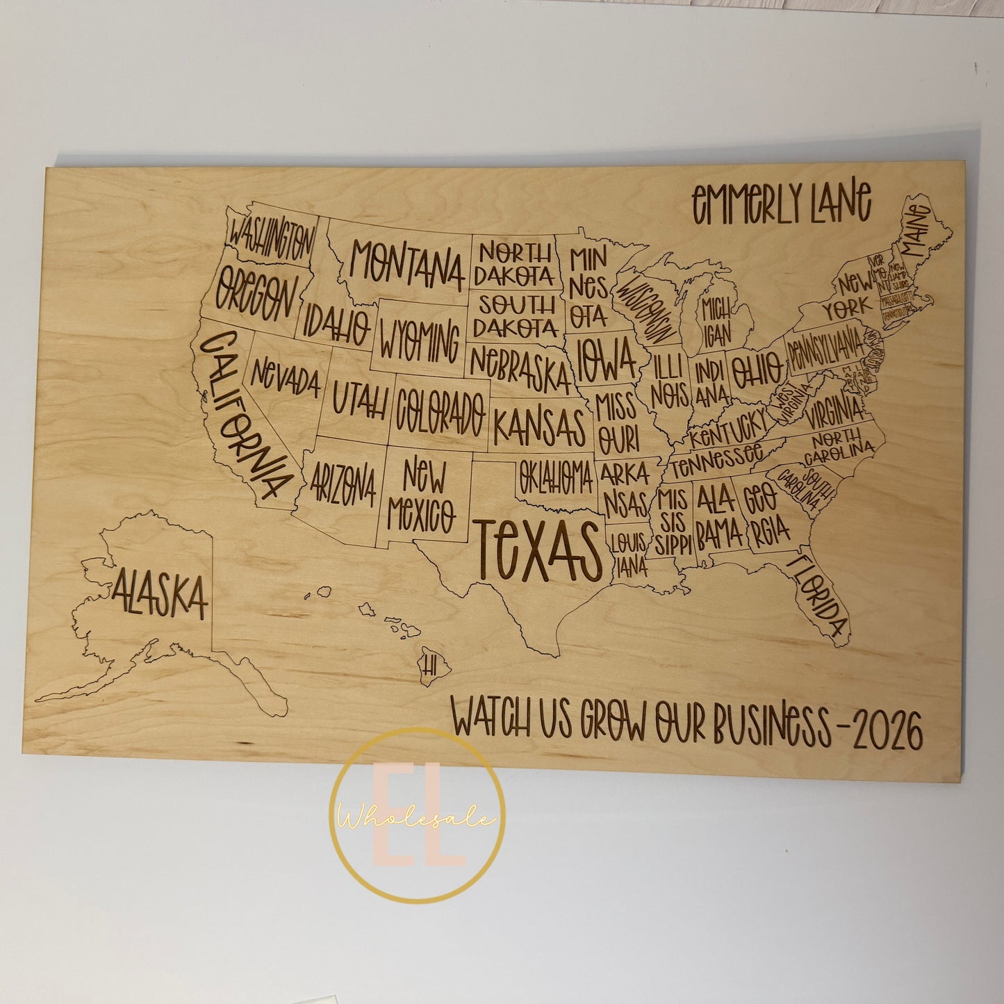 State Sales Tracker Map- US Color In Map