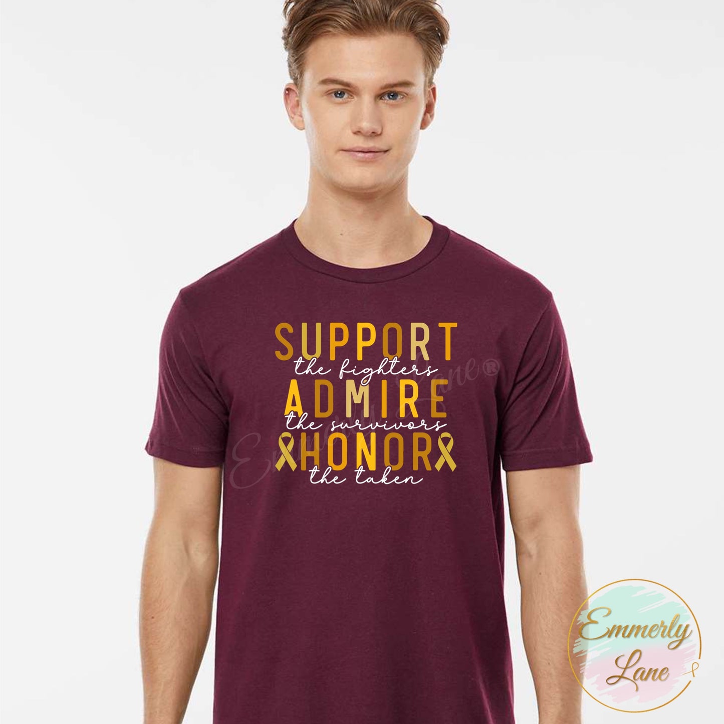 Support Admire Honor Shirt- Gold