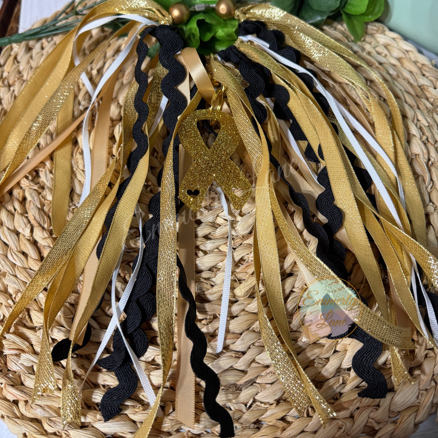 Childhood Cancer Awareness Bag Tassel