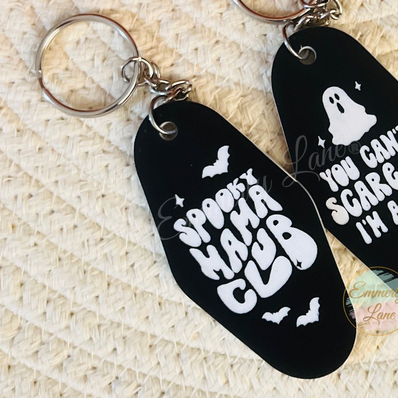 Spooky Mama Club Motel Keychain