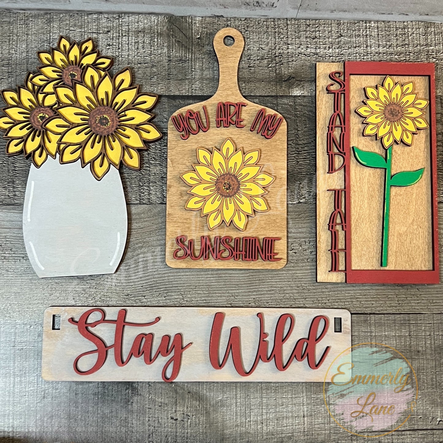 Stay Wild Sunflowers Shelf Sitter Kit