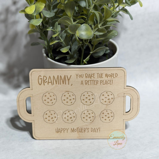 Fingerprint Cookie Sheet Keepsake- Mother's Day Gift