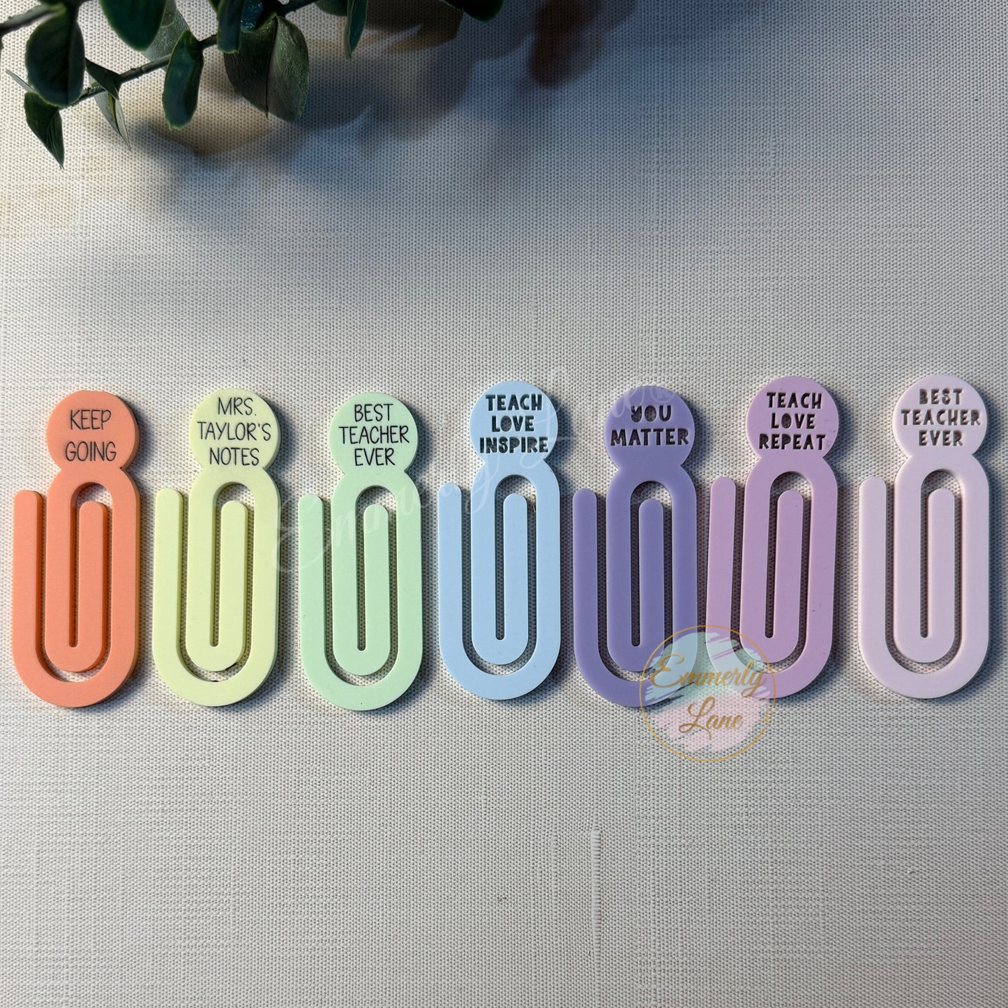 Large Acrylic Teacher Paper Clip
