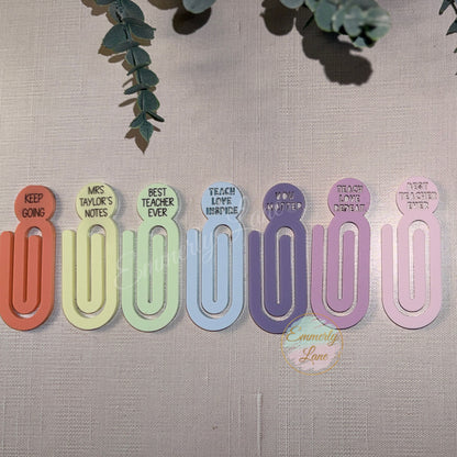 Large Acrylic Teacher Paper Clip