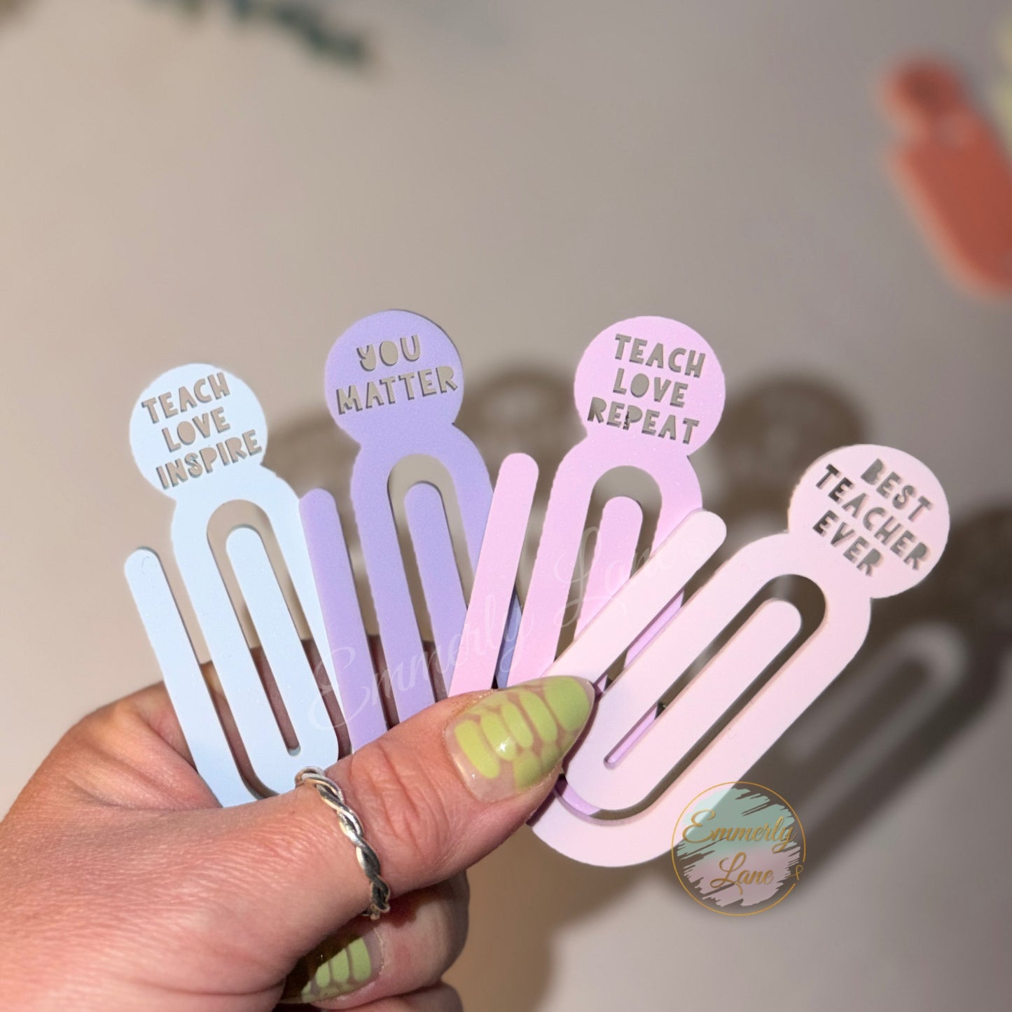 Large Acrylic Teacher Paper Clip