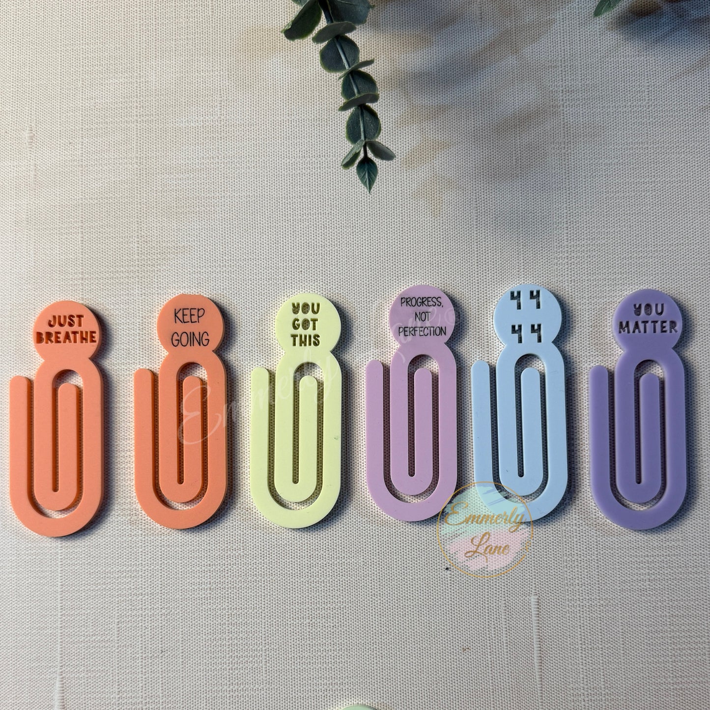 Large Acrylic Inspirational Paper Clip