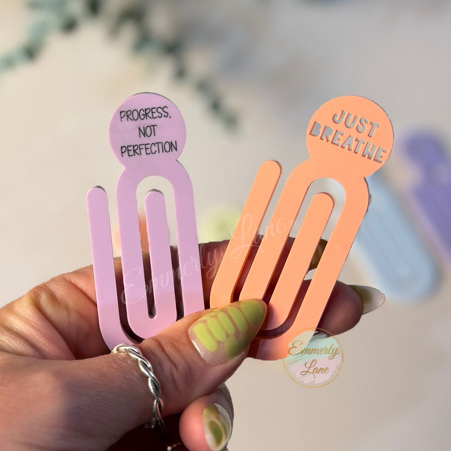 Large Acrylic Inspirational Paper Clip