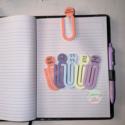 Large Acrylic Inspirational Paper Clip