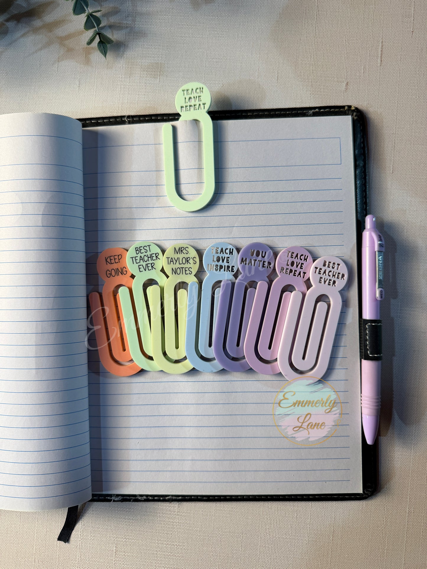 Large Acrylic Teacher Paper Clip