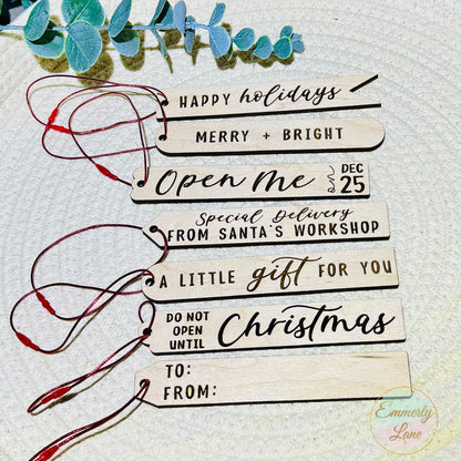 Skinny Christmas Gift Tags