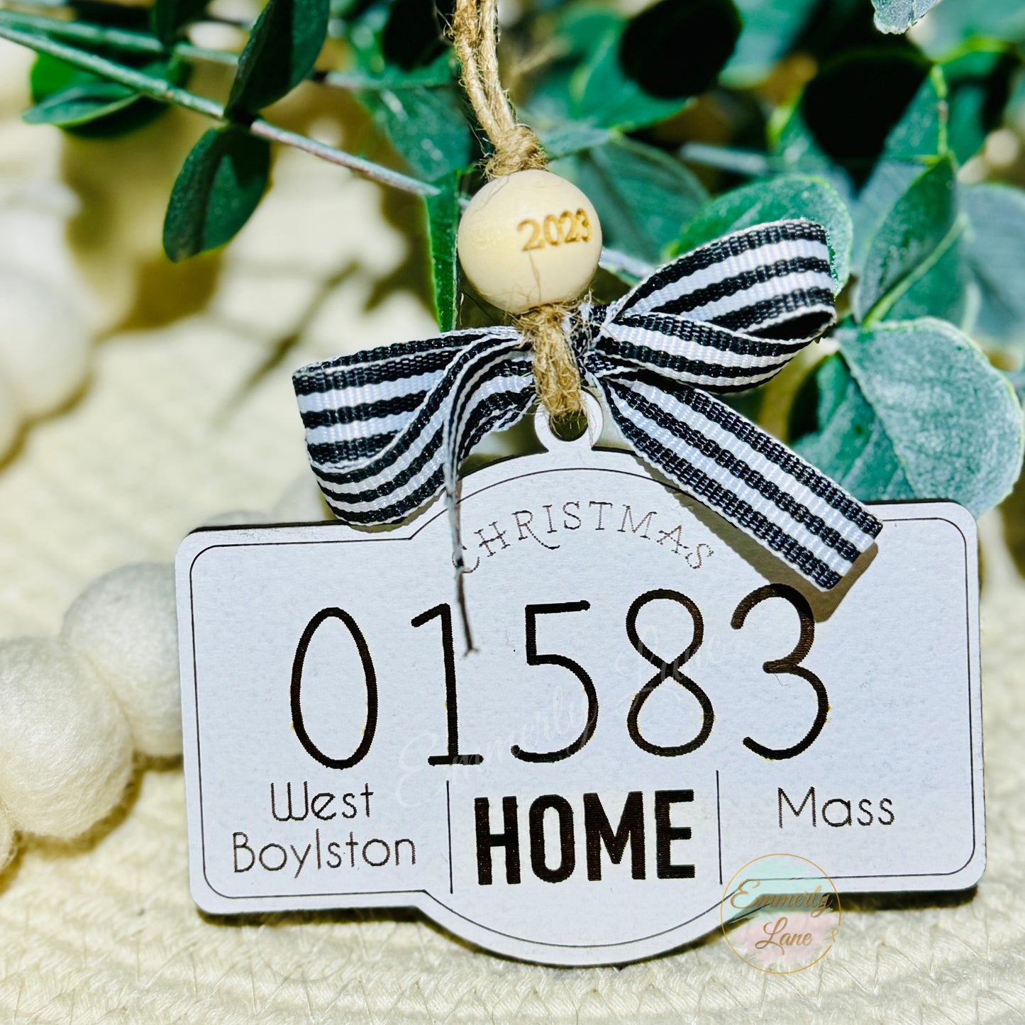 Home Zip Code Ornament