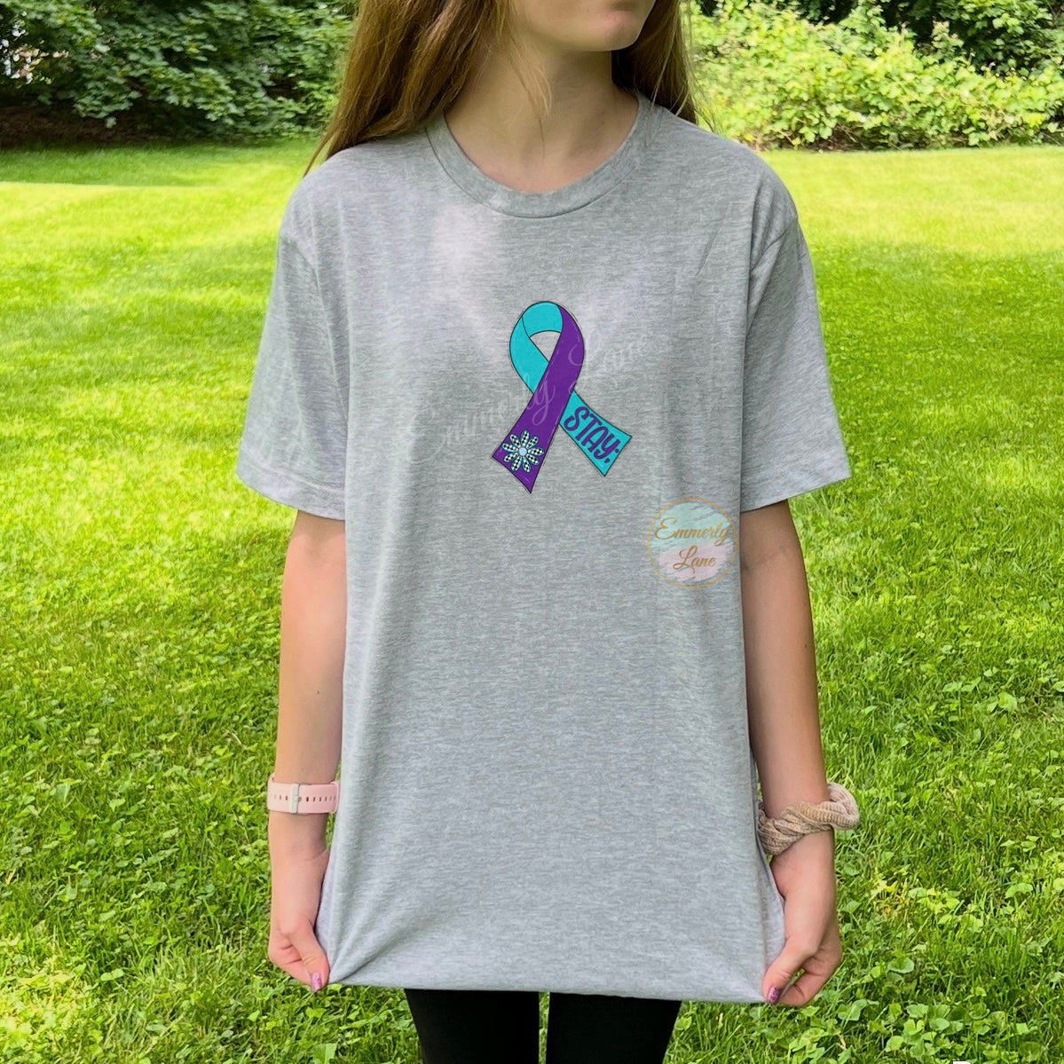 Stay | Suicide Awareness Ribbon Tee