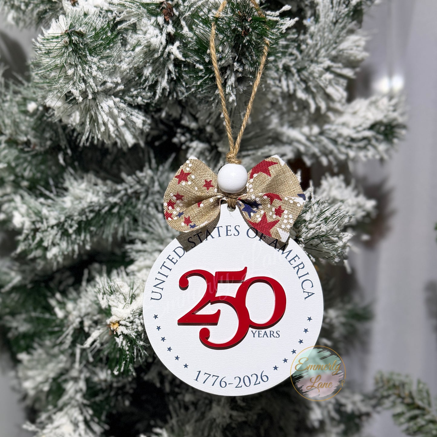 USA 250th Anniversary Keepsake Ornament