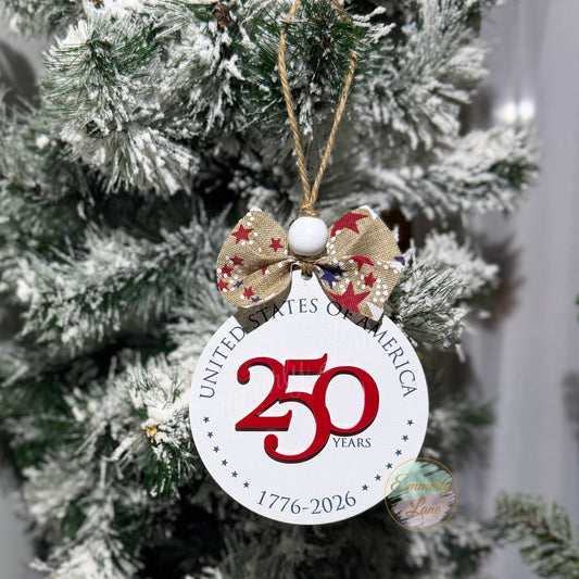 USA 250th Anniversary Keepsake Ornament