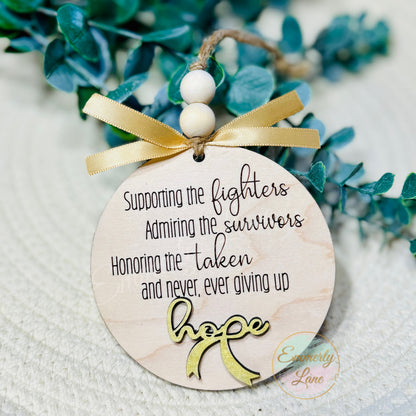 Hope Ornament- supporting, admiring, & honoring