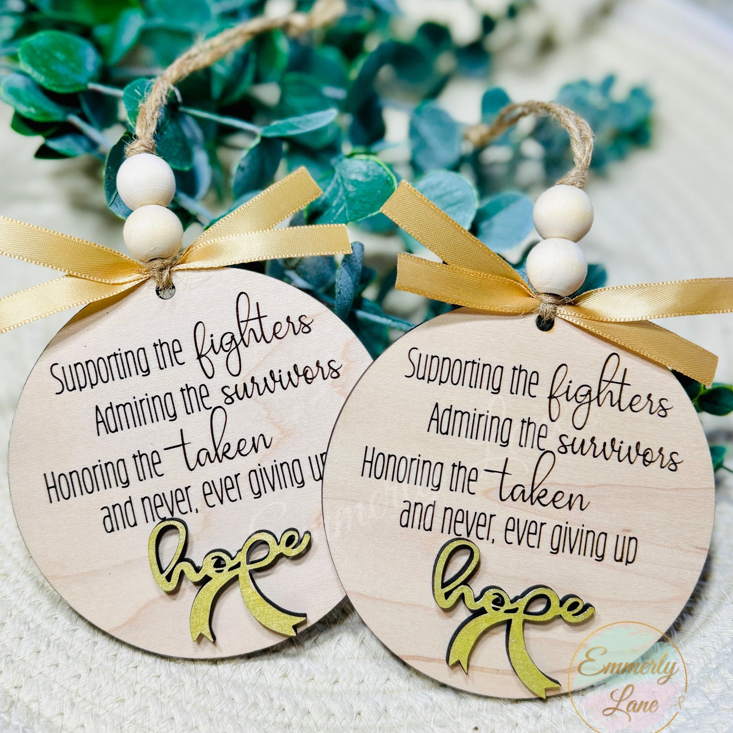 Hope Ornament- supporting, admiring, & honoring