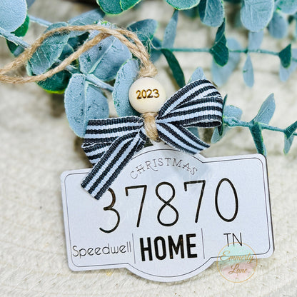 Home Zip Code Ornament