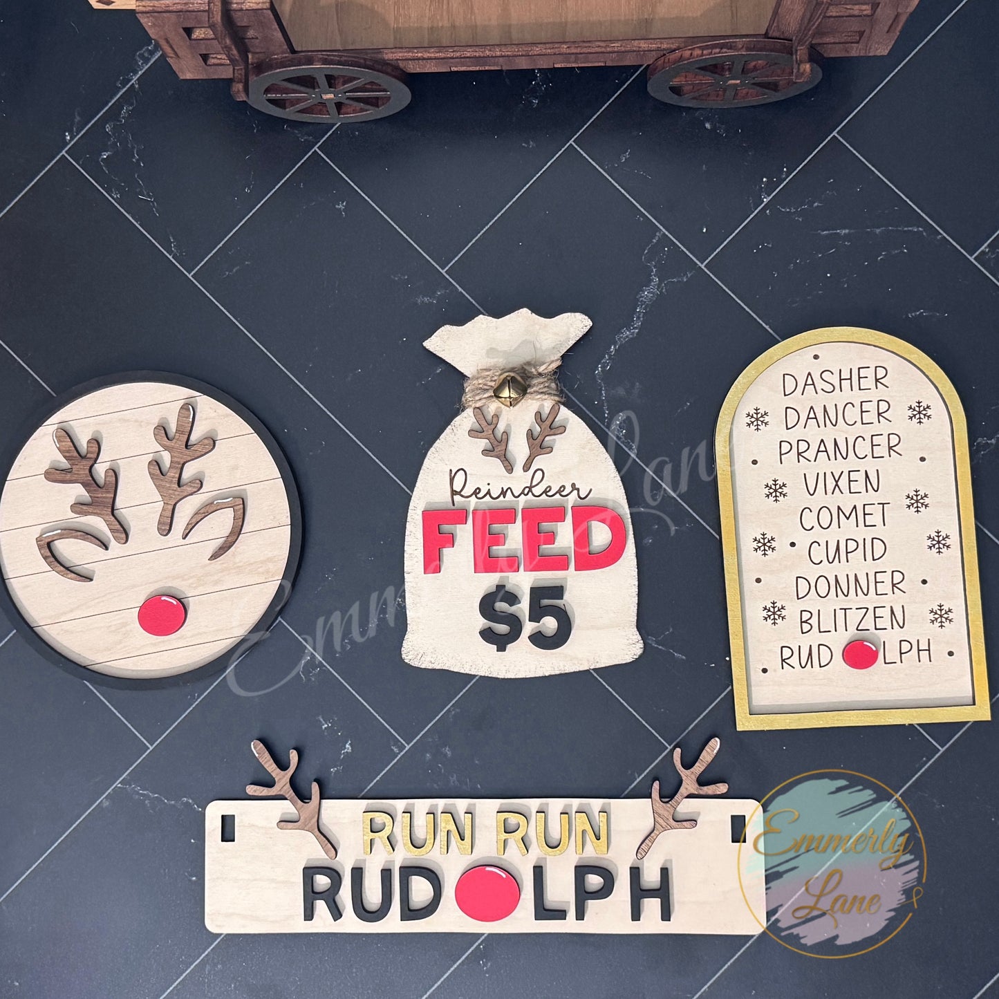 Run Run Rudolph Christmas Shelf Sitter Kit