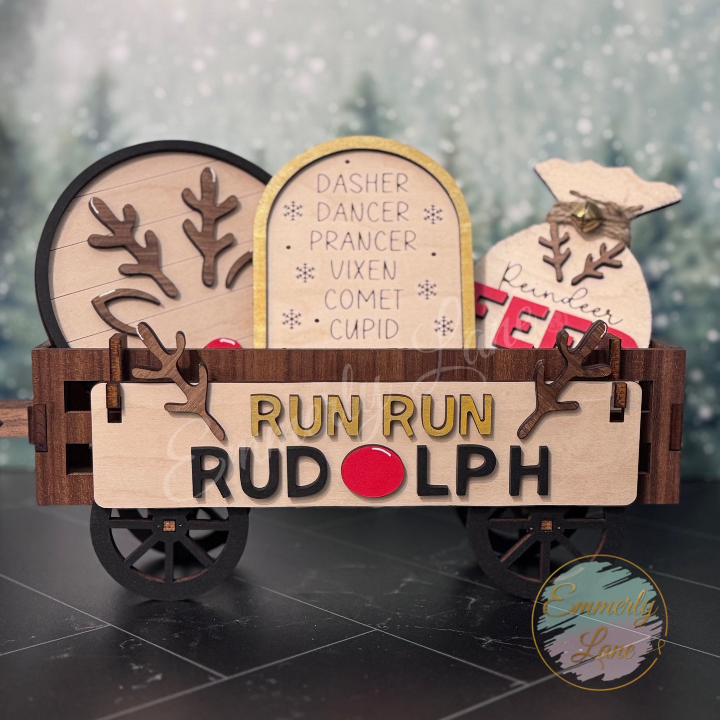Run Run Rudolph Christmas Shelf Sitter Kit