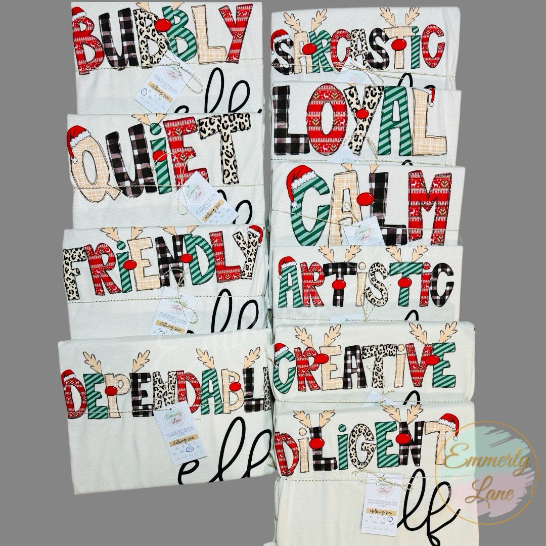 Personalized Elf Raglan kit he