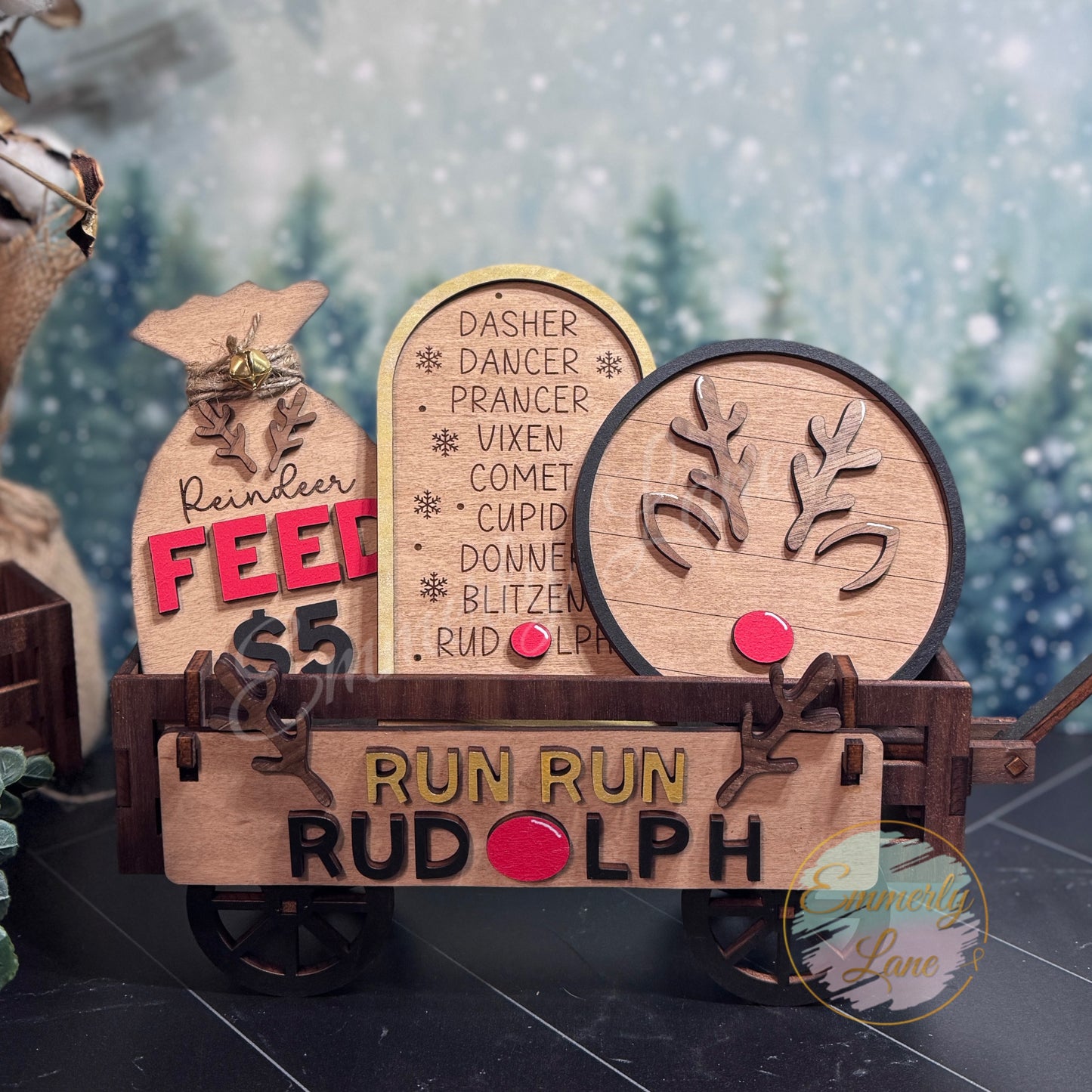 Run Run Rudolph Christmas Shelf Sitter Kit