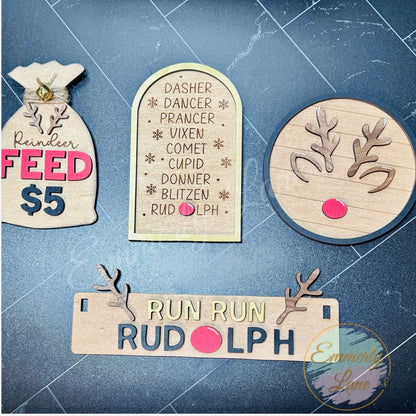 Run Run Rudolph Christmas Shelf Sitter Kit