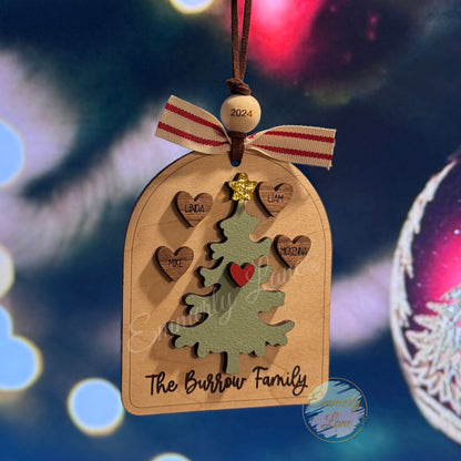 Personalized Family Christmas Ornament