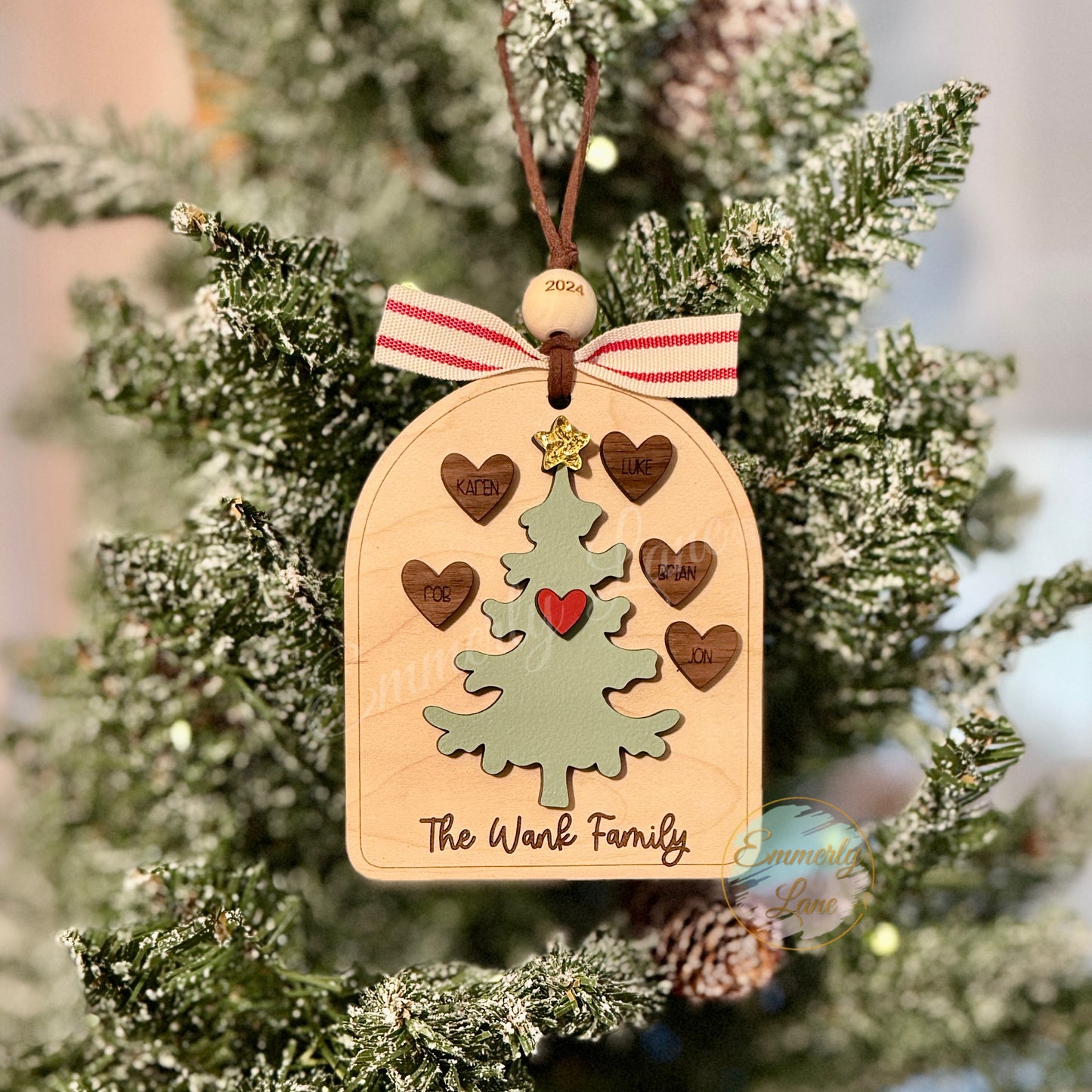 Personalized Family Christmas Ornament