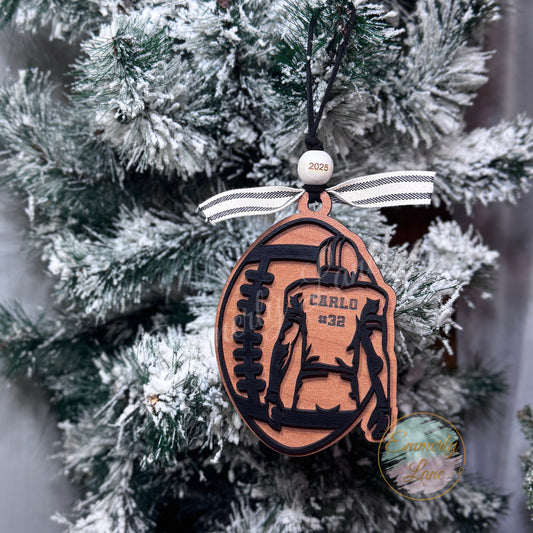 Personalized Football Ornament