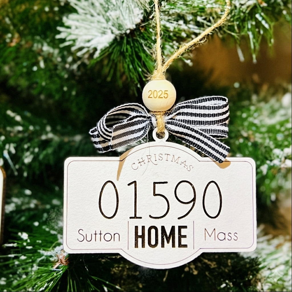 Home Zip Code Ornament