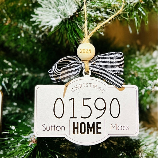 Home Zip Code Ornament