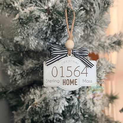Home Zip Code Ornament