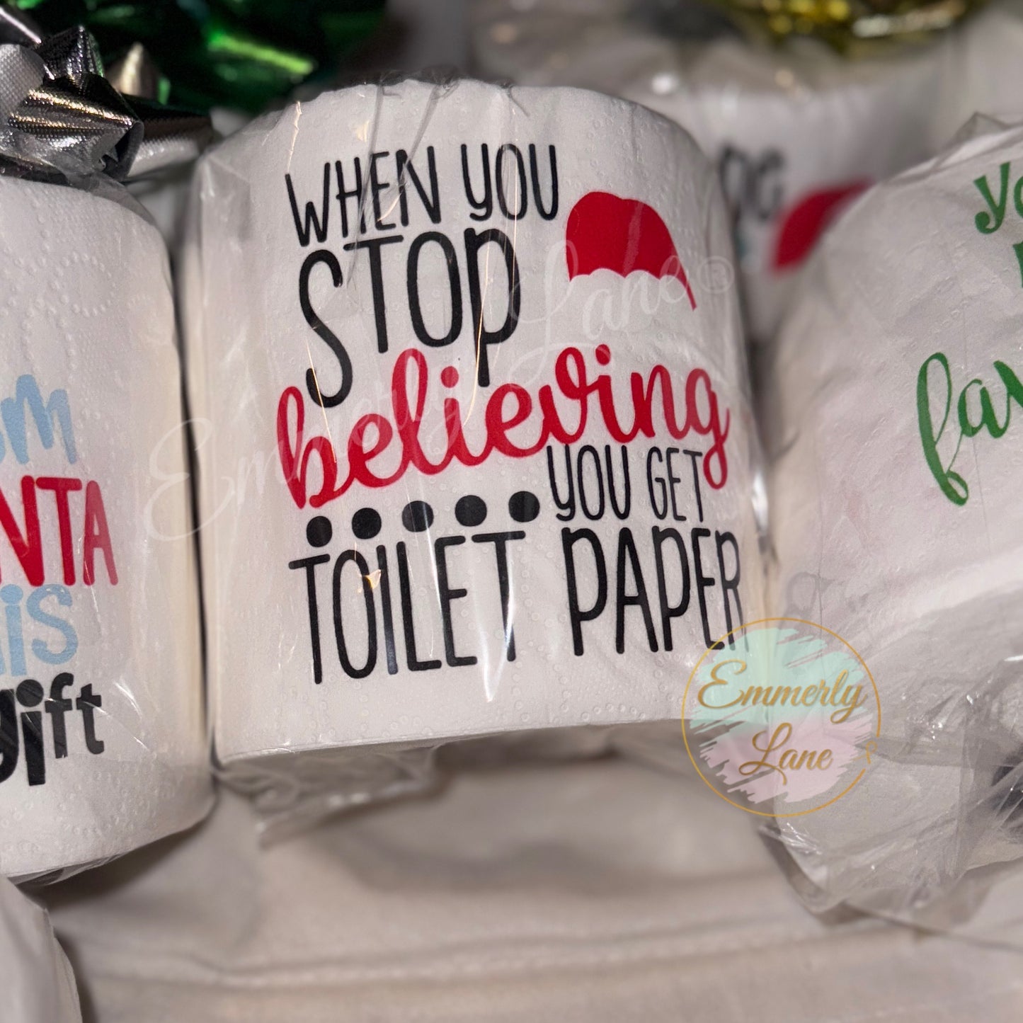 Christmas Gag Gift Toilet Paper
