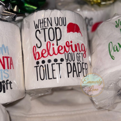 Christmas Gag Gift Toilet Paper