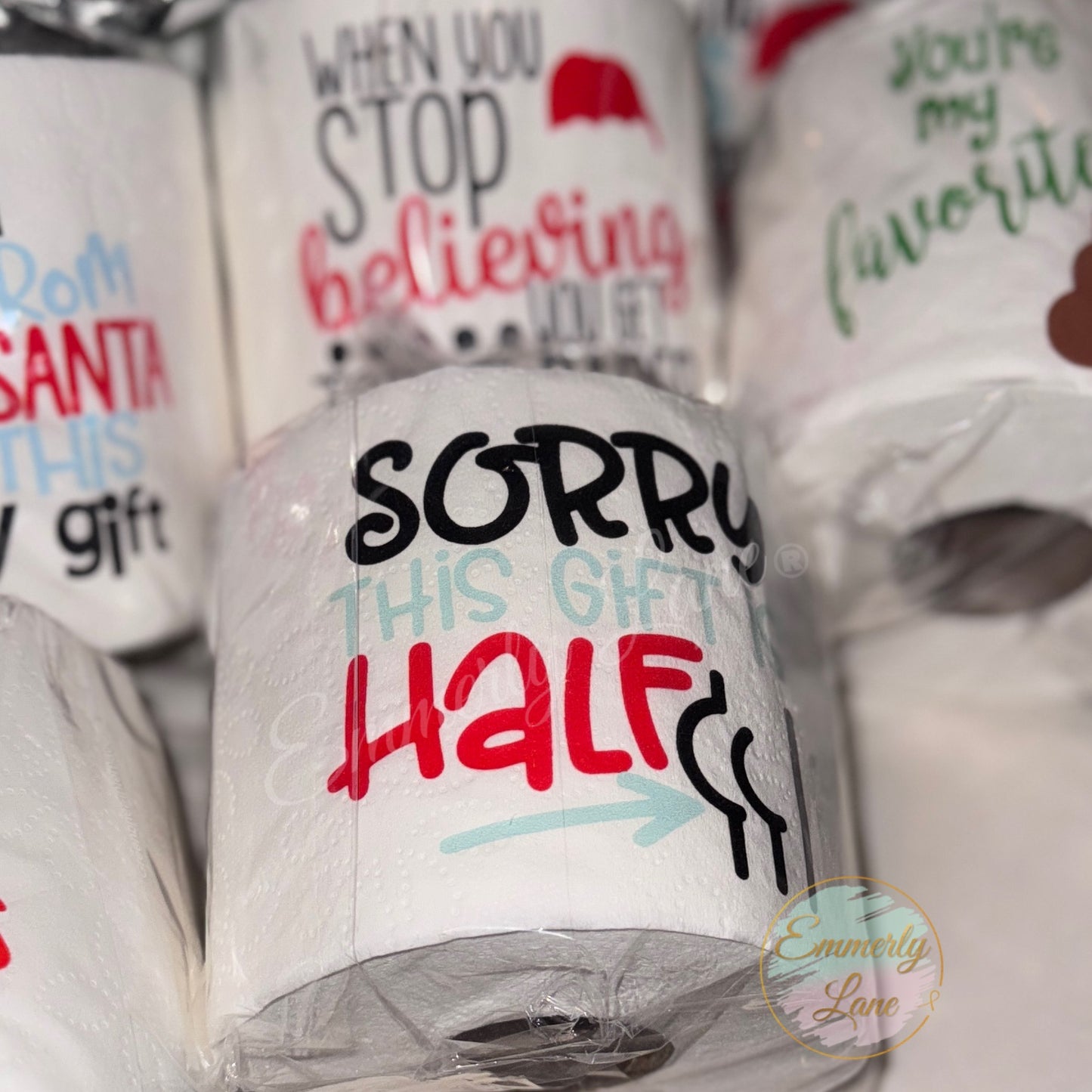 Christmas Gag Gift Toilet Paper