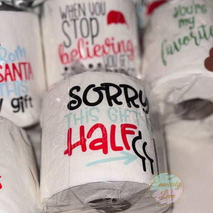 Christmas Gag Gift Toilet Paper