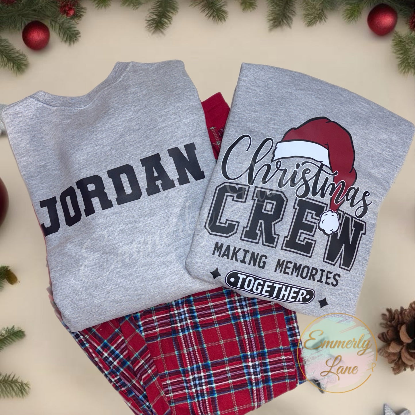 Personalized Christmas Crew Shirt