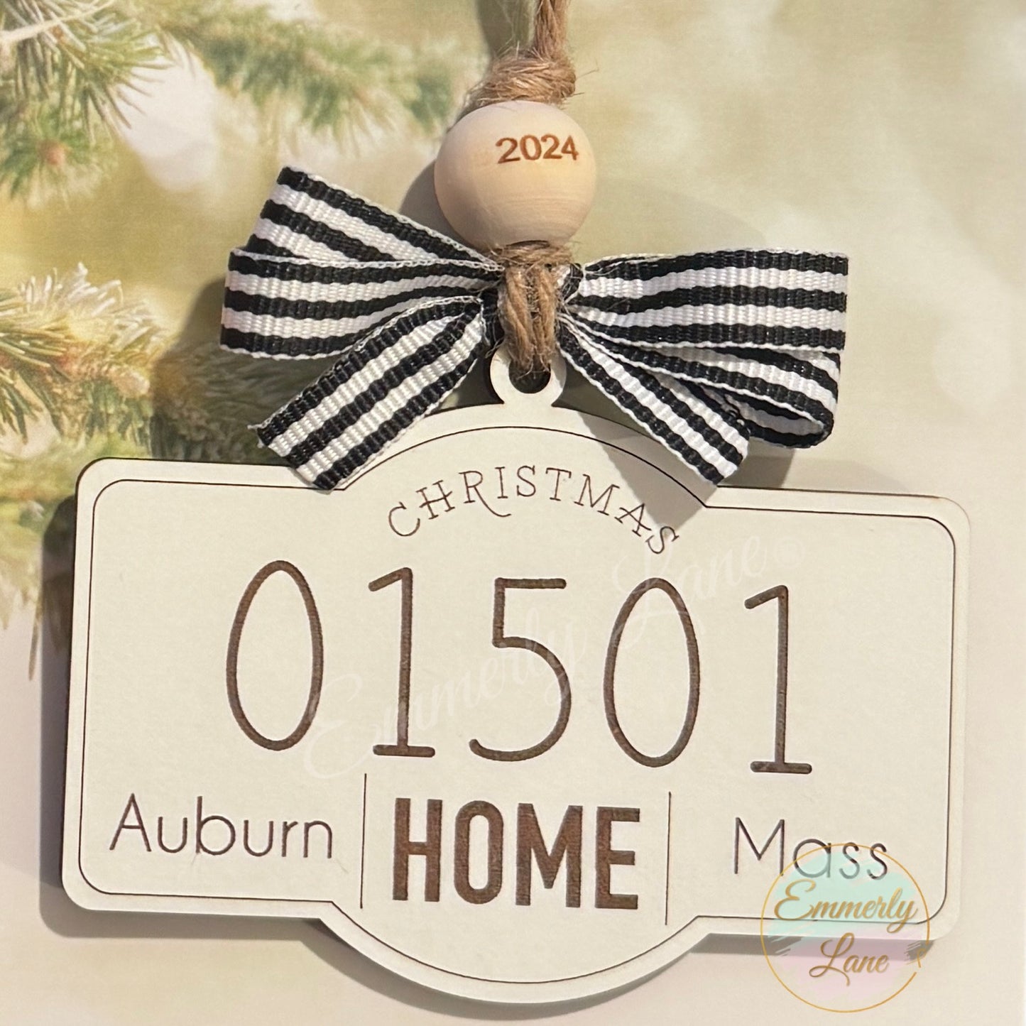 Home Zip Code Ornament