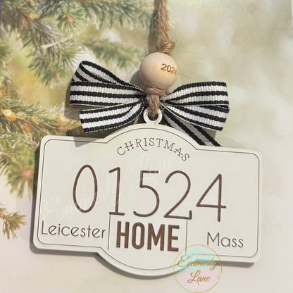 Home Zip Code Ornament