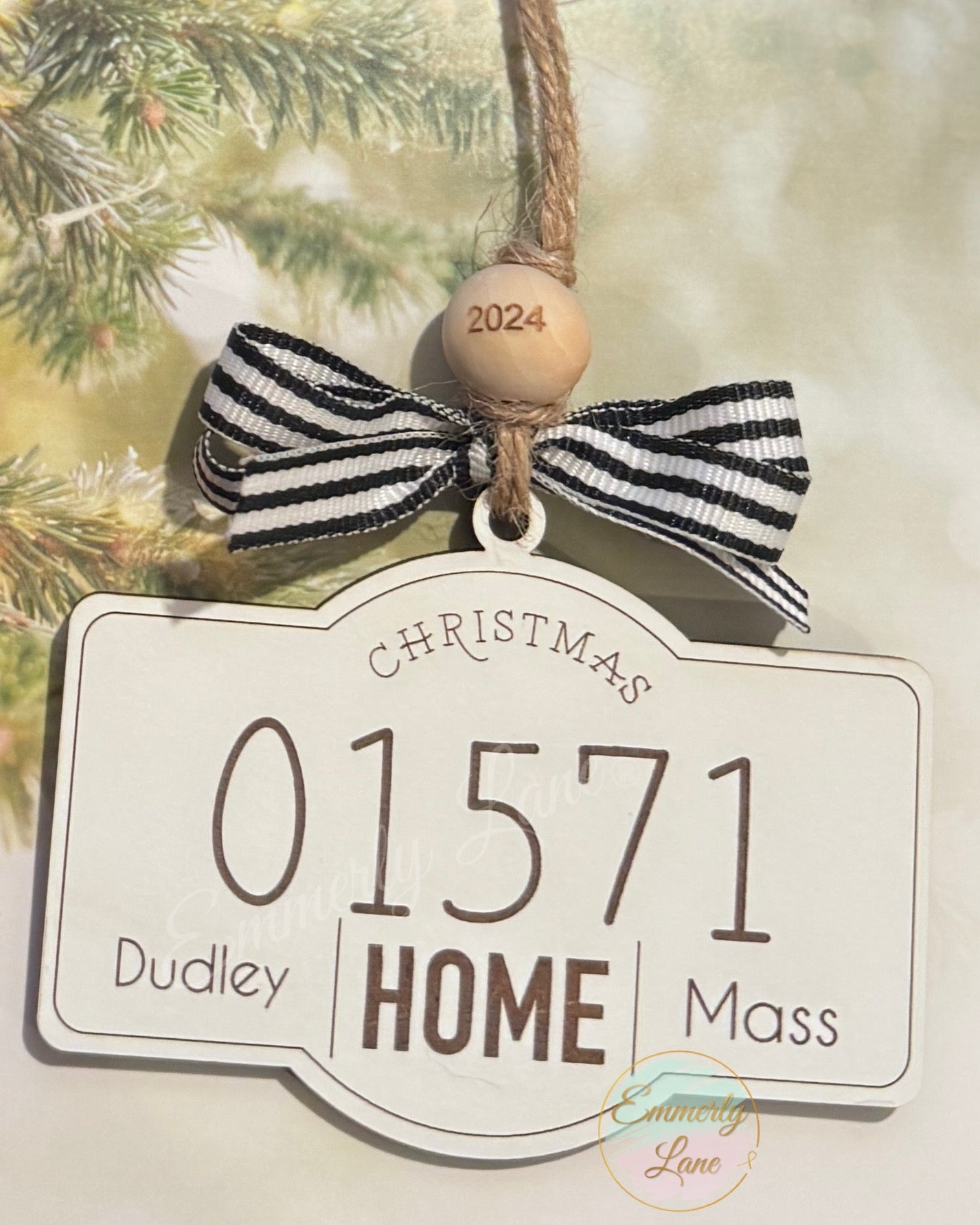 Home Zip Code Ornament