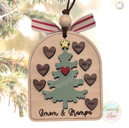 Personalized Family Christmas Ornament