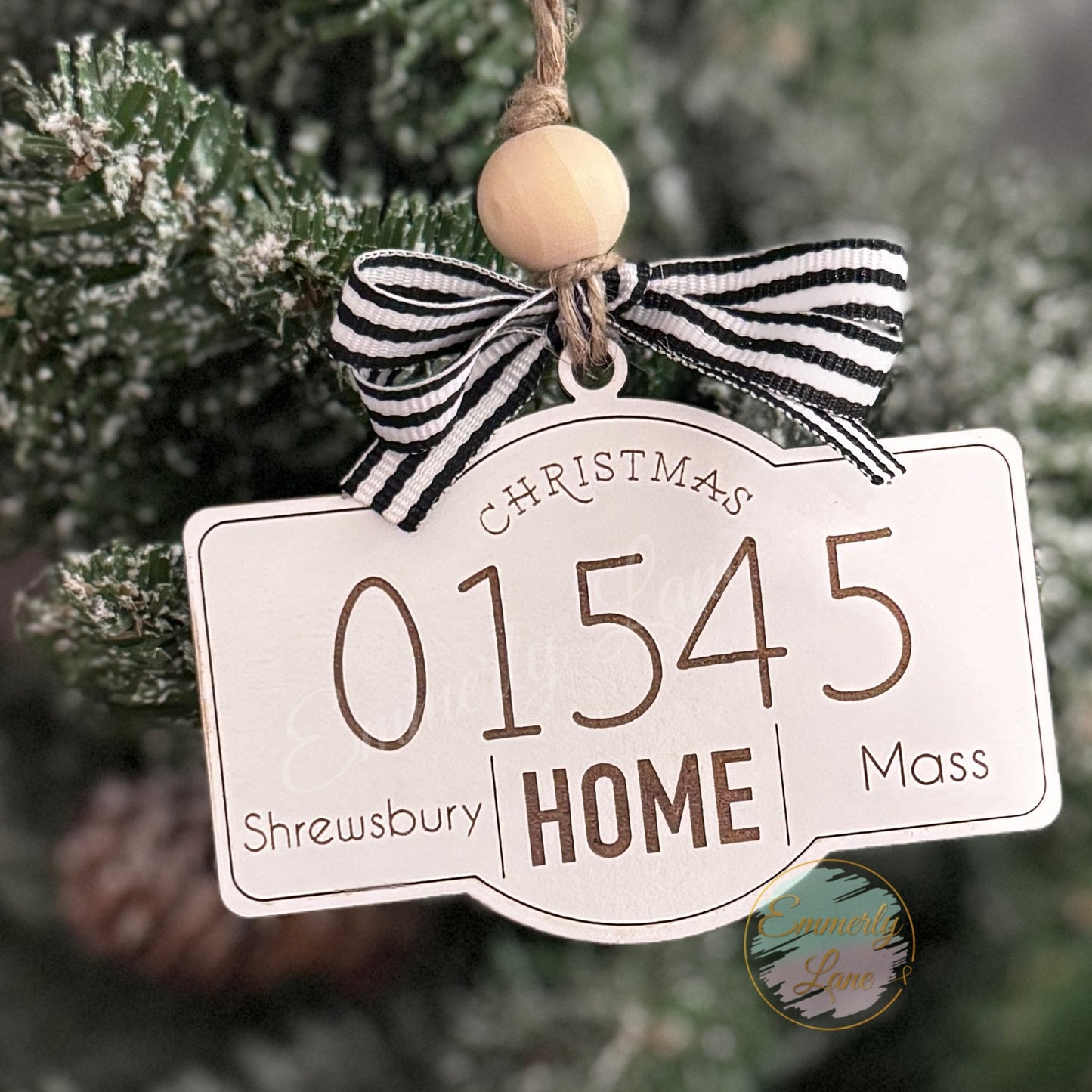 Home Zip Code Ornament