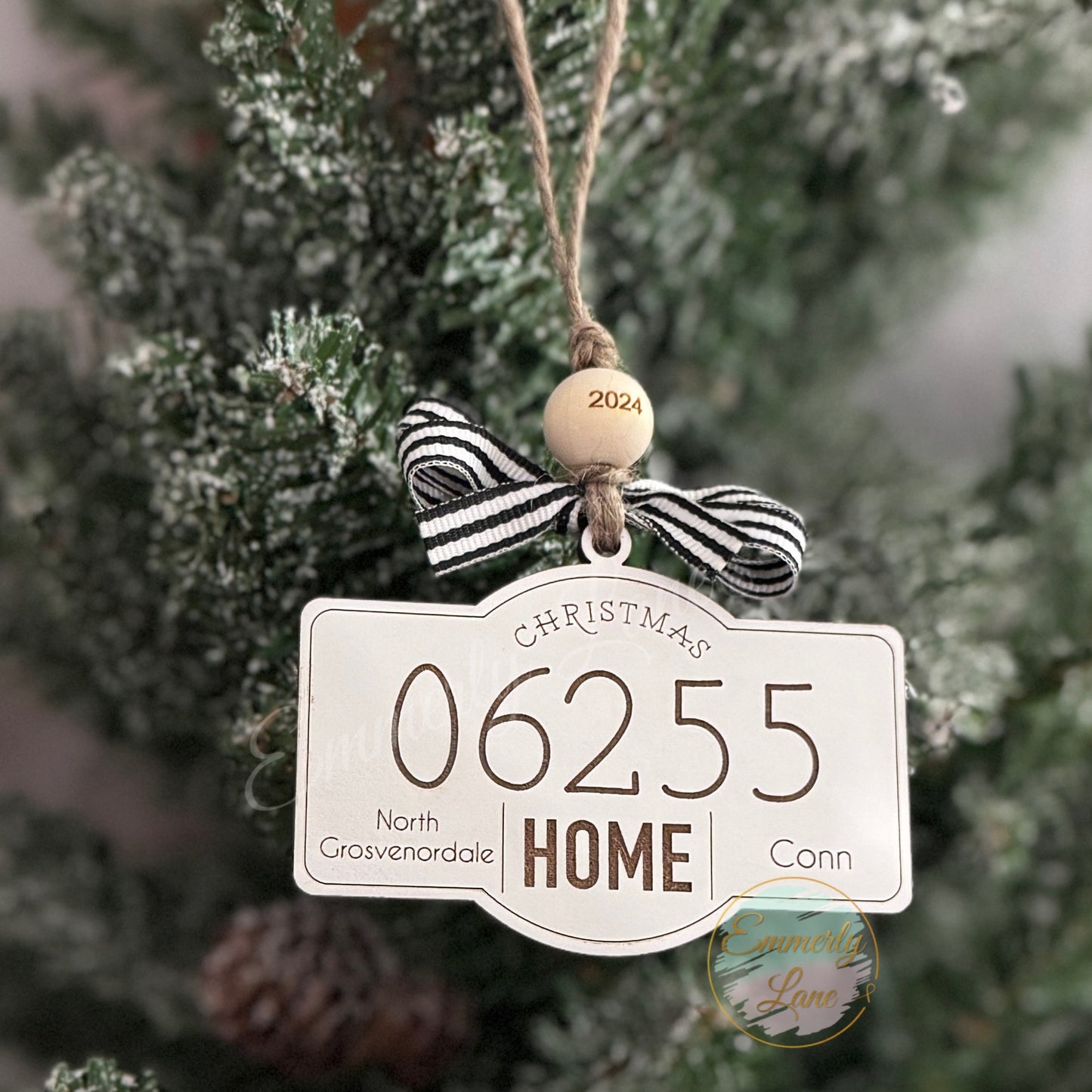 Home Zip Code Ornament