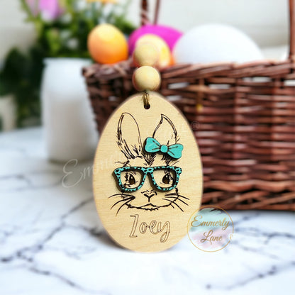 Personalized Bunny Easter Basket Tags