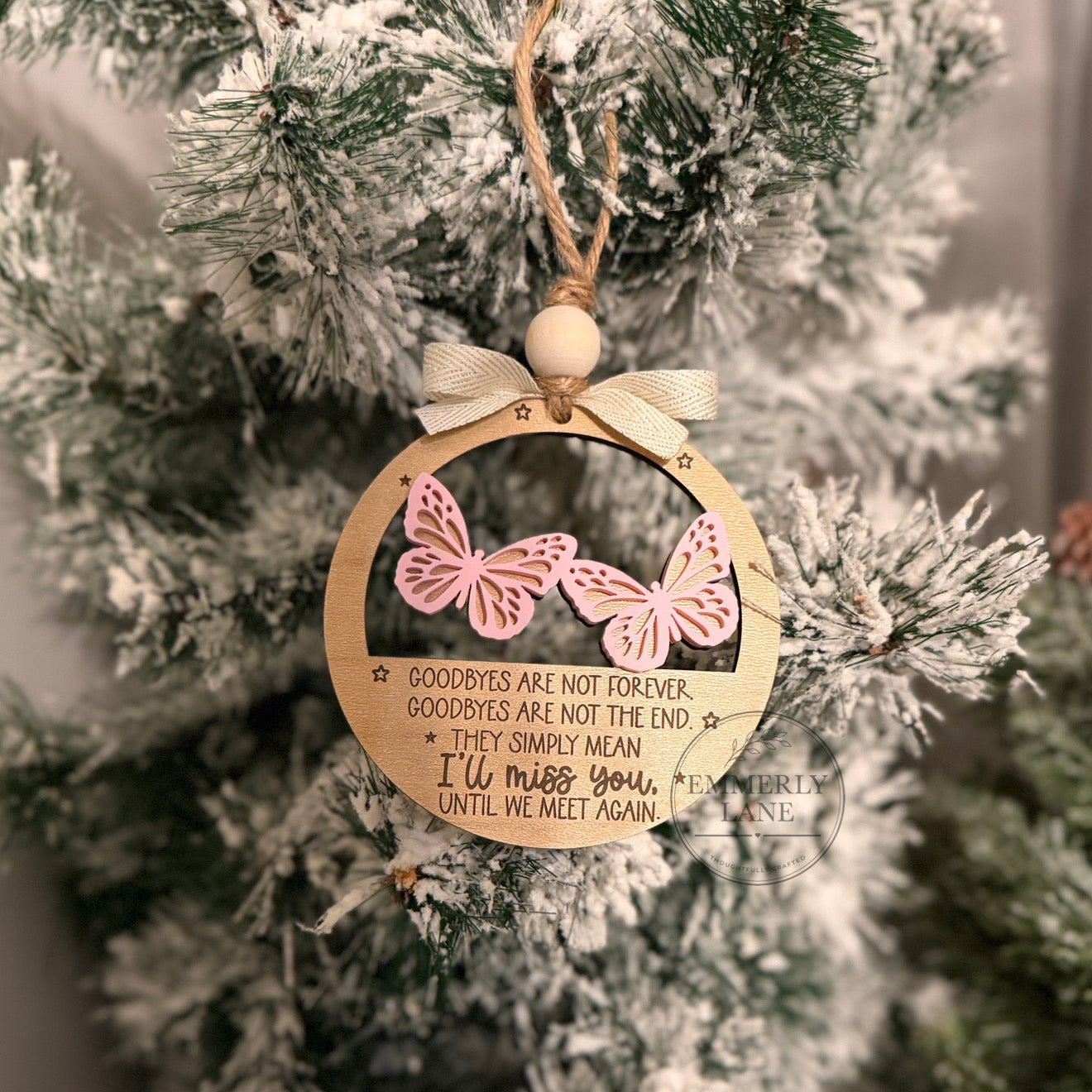 Butterfly Memorial Ornament