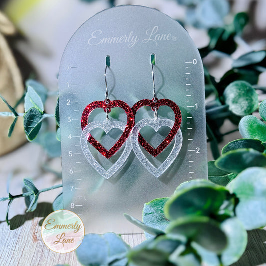 Double Heart Earrings